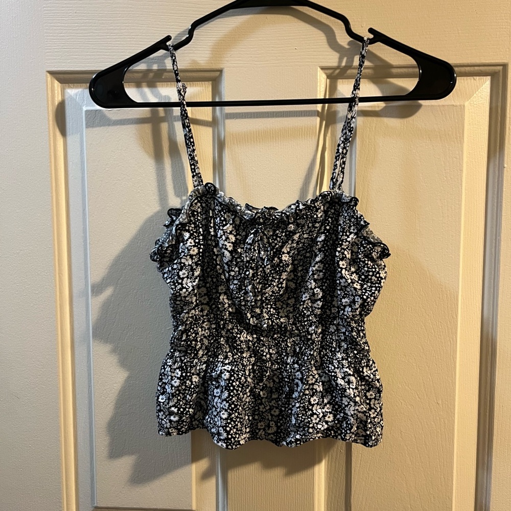 Papermoon Black and White Floral Camisole